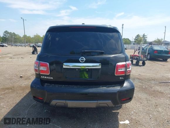 2020 Nissan Armada SL with VIN JN8AY2ND6L9108907, listed as a IAAI auction lot 40211000 with 95,404 mi miles. Bid and sale history available at carsss.com. Image 16.