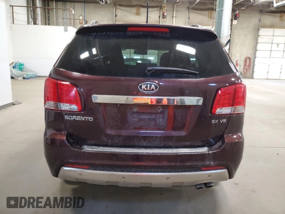 2012 Kia Sorento SX with VIN 5XYKW4A22CG297804, listed as a Copart auction lot 51800975 with 91,787 mi miles and Salvage Title. Bid and sale history available at carsss.com. Image 6.