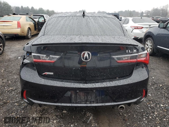 2020 Acura ILX w/Premium/A-SPEC Pkg with VIN 19UDE2F81LA008538, listed as a Copart auction lot 84619724 with 38,610 mi miles and Salvage Title. Bid and sale history available at carsss.com. Image 6.