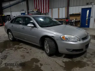 2007 Chevrolet Impala LTZ with VIN 2G1WU58R479277399, listed as a Copart auction lot 46449035 with 143,095 mi miles and Salvage Title. Bid and sale history available at DreamBid. Image 4.