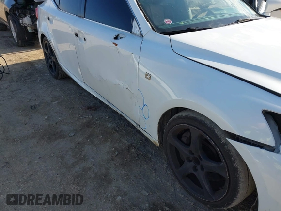 2014 Lexus IS with VIN JTHBE1D20E5011780, listed as a IAAI auction lot 41836907 with 137,913 mi miles. Bid and sale history available at carsss.com. Image 12.