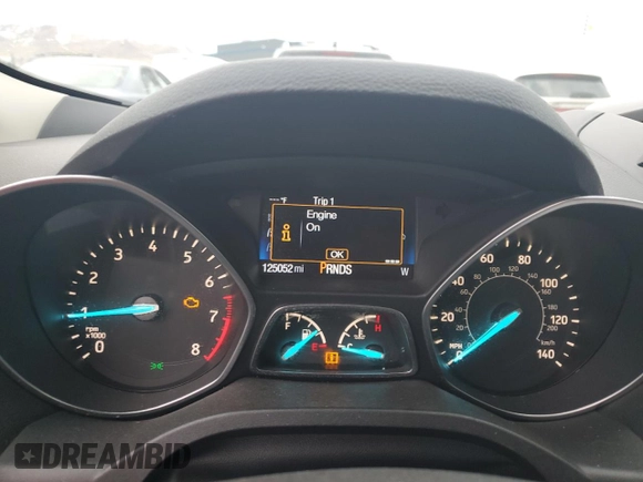 2017 Ford Escape SE with VIN 1FMCU0GD7HUE72044, listed as a Copart auction lot 48565255 with 125,052 mi miles and Salvage Title. Bid and sale history available at DreamBid. Image 9.