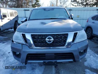 2020 Nissan Armada SV with VIN JN8AY2ND0LX017725, listed as a Copart auction lot 42261355 with 105,230 mi miles and Clean Title. Bid and sale history available at carsss.com. Image 5.