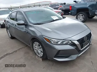 2020 Nissan Sentra S with VIN 3N1AB8BV2LY215995, listed as a IAAI auction lot 41875875 with 45,164 mi miles. Bid and sale history available at carsss.com. Image 1.