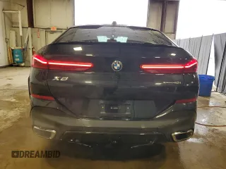 2025 BMW X6 xDrive40i with VIN 5UX33EX00S9W90983, listed as a Copart auction lot 46921935 with 25,566 mi miles and Clean Title. Bid and sale history available at carsss.com. Image 6.