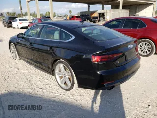 2018 Audi A5 Sportback Premium Plus with VIN WAUENCF58JA104370, listed as a Copart auction lot 70603721 with 37,687 mi miles. Bid and sale history available at carsss.com. Image 3.