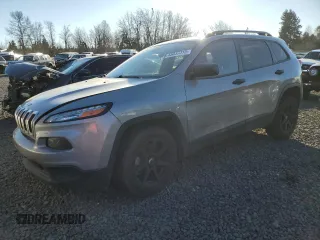 2016 Jeep Cherokee Sport with VIN 1C4PJMAS4GW232918, listed as a Copart auction lot 45037315 with 43,891 mi miles and Salvage Title. Bid and sale history available at carsss.com. Image 1.