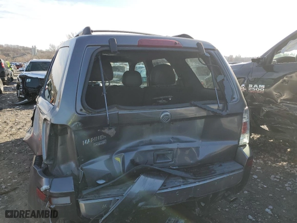 2010 Mercury Mariner Premier with VIN 4M2CN8H7XAKJ23528, listed as a Copart auction lot 84223444 with 0 mi miles and Salvage Title. Bid and sale history available at carsss.com. Image 6.