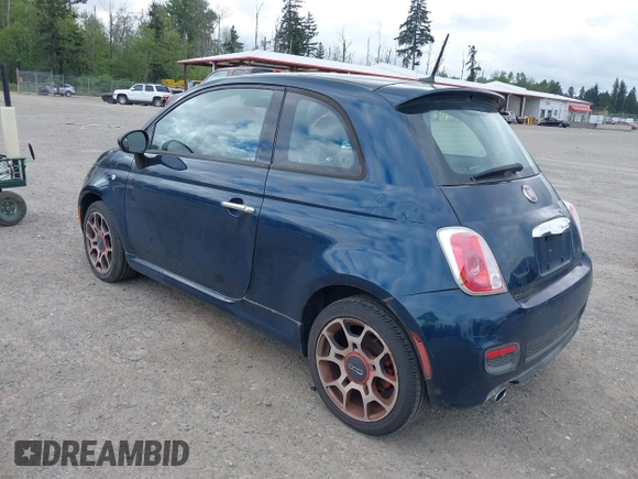 2015 FIAT 500 Sport z VIN 3C3CFFBR4FT504092, wystawiony jako IAAI lot #42273180 z przebiegiem 125 251 mil mil oraz . Historia ofert i sprzedaży dostępna na DreamBid. Obrazek 3.
