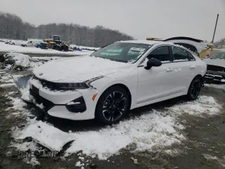 2021 Kia K5 GT-Line with VIN 5XXG64J23MG029209, listed as a Copart auction lot 47012625 with 77,399 mi miles and Salvage Title. Bid and sale history available at carsss.com. Image 1.