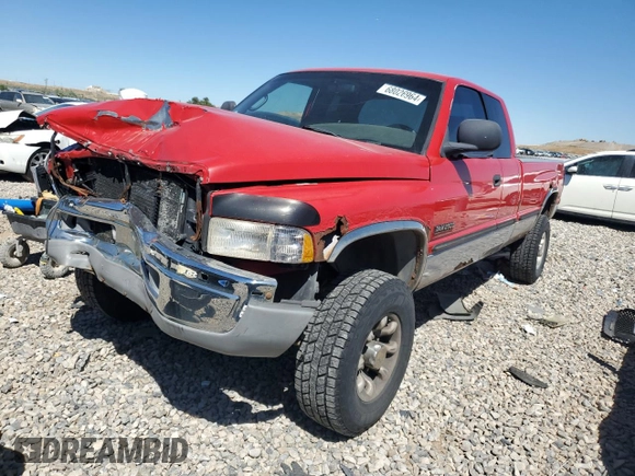 1999 Dodge Ram 2500 with VIN 1B7KF2366XJ519447, listed as a Copart auction lot 68026964 with 318,019 mi miles and Salvage Title. Bid and sale history available at carsss.com. Image 1.