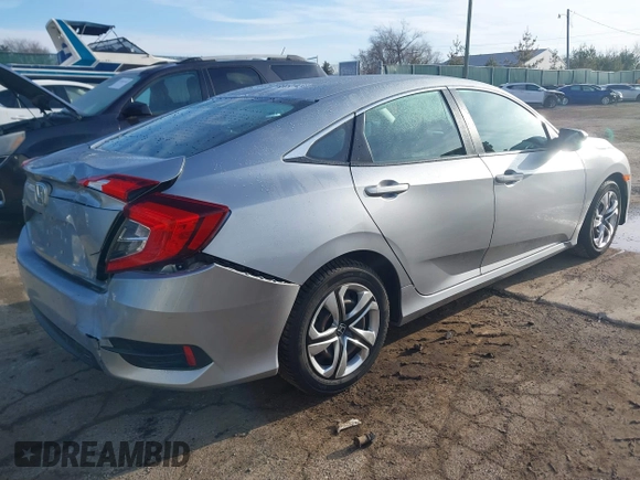 2017 Honda Civic Sedan LX with VIN 19XFC2F50HE037195, listed as a IAAI auction lot 41869368 with 50,538 mi miles. Bid and sale history available at carsss.com. Image 4.
