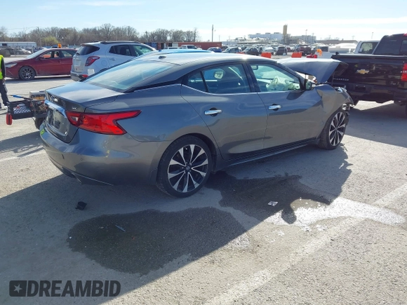2018 Nissan Maxima SV with VIN 1N4AA6AP6JC368169, listed as a IAAI auction lot 41797219 with 43,166 mi miles and . Bid and sale history available at DreamBid. Image 4.