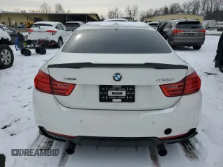2015 BMW 4 Series 435i xDrive with VIN WBA3R5C58FK372610, listed as a Copart auction lot 43156135 with 107,031 mi miles and Salvage title. Bid and sale history available at DreamBid. Image 6.