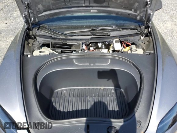 2025 Tesla Model 3 Long Range with VIN 5YJ3E1EA7SF994768, listed as a Copart auction lot 57649615 with 611 mi miles and Salvage title. Bid and sale history available at DreamBid. Image 11.