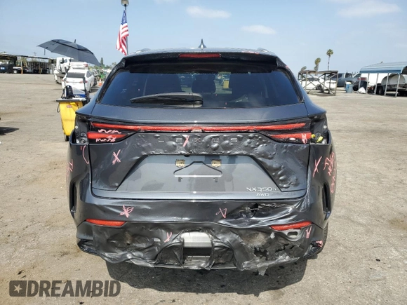 2022 Lexus NX with VIN JTJHKCEZXN5003615, listed as a Copart auction lot 55526274 with 14,425 mi miles and Salvage Title. Bid and sale history available at carsss.com. Image 6.
