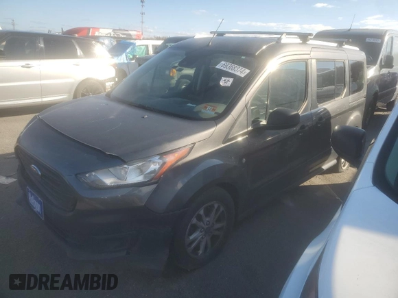 2020 Ford Transit Connect XL with VIN NM0GE9E25L1462905, listed as a Copart auction lot 69368374 with 8,004 mi miles and Salvage title. Bid and sale history available at DreamBid. Image 1.