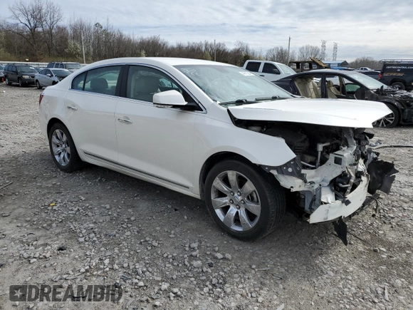 2010 Buick LaCrosse CXS with VIN 1G4GE5EV2AF173837, listed as a Copart auction lot 66584224 with Not Provided miles and Salvage Title. Bid and sale history available at DreamBid. Image 4.