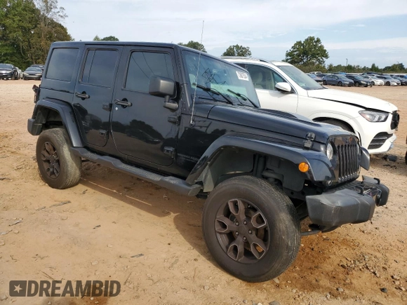 2018 Jeep Wrangler JK Unlimited Sahara with VIN 1C4BJWEG6JL850133, listed as a Copart auction lot 73607534 with 172,299 mi miles and Salvage Title. Bid and sale history available at carsss.com. Image 4.