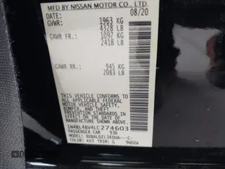 2020 Nissan Altima 2.5 S with VIN 1N4BL4BV4LC274603, listed as a IAAI auction lot 41367679 with 62,168 mi miles and . Bid and sale history available at carsss.com. Image 9.