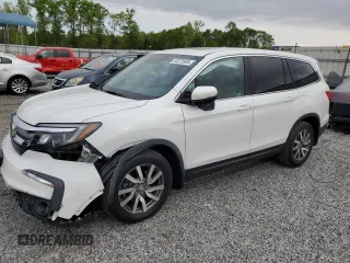 2020 Honda Pilot EX-L z VIN 5FNYF5H5XLB025072, wystawiony jako Copart lot #53275905 z przebiegiem 34 258 mil mil oraz Szkoda całkowita • Salvage title. Historia ofert i sprzedaży dostępna na DreamBid. Obrazek 1.