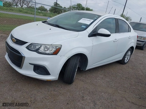2017 Chevrolet Sonic LT with VIN 1G1JD5SH5H4109088, listed as a IAAI auction lot 41859496 with 144,750 mi miles. Bid and sale history available at carsss.com. Image 2.