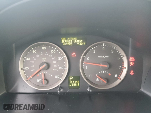 2007 Volvo S40 2.5L Turbo with VIN YV1MH682672313999, listed as a Copart auction lot 88976585 with 127,195 mi miles and Clean Title. Bid and sale history available at carsss.com. Image 9.