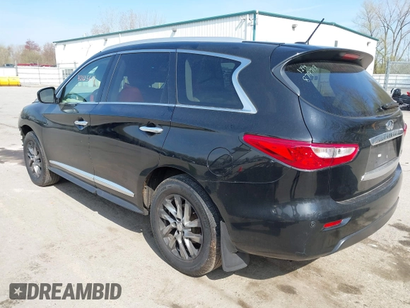 2013 Infiniti JX35 z VIN 5N1AL0MM6DC311294, wystawiony jako IAAI lot #42125611 z przebiegiem 147 216 mil mil oraz . Historia ofert i sprzedaży dostępna na DreamBid. Obrazek 3.
