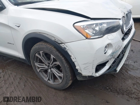 2017 BMW X3 xDrive28i with VIN 5UXWX9C5XH0T09163, listed as a IAAI auction lot 41119805 with 37,990 mi miles and . Bid and sale history available at DreamBid. Image 12.