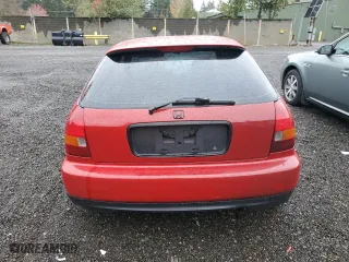 1996 Honda Civic DX with VIN 2HGEJ6340TH104798, listed as a Copart auction lot 80360674 with 176,629 mi miles and Salvage Title. Bid and sale history available at carsss.com. Image 6.