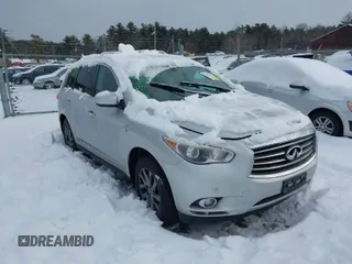 2014 Infiniti QX60 with VIN 5N1AL0MM7EC517094, listed as a IAAI auction lot 41541281 with 141,790 mi miles. Bid and sale history available at carsss.com. Image 1.