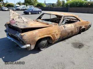 1965 Chevrolet Impala с VIN 164375L212446, выставлен на аукционе Copart как лот 55611653 с пробегом Не указан миль и На запчасти • Non repairable. История ставок и продаж доступна на DreamBid. Изображение 1.
