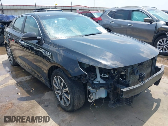 2019 Kia Optima LX with VIN 5XXGT4L38KG375297, listed as a IAAI auction lot 42269791 with 123,631 mi miles and . Bid and sale history available at DreamBid. Image 1.
