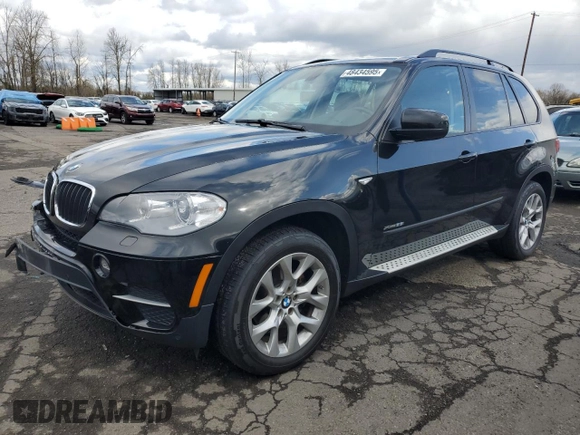 2013 BMW X5 xDrive35i with VIN 5UXZV4C53D0B00219, listed as a Copart auction lot 48434595 with 160,409 mi miles and Salvage Title. Bid and sale history available at carsss.com. Image 1.