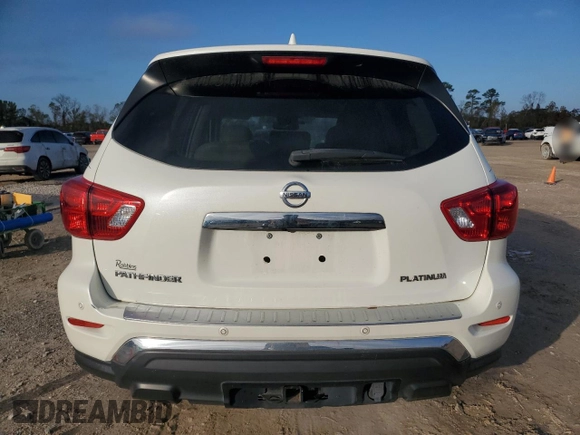 2020 Nissan Pathfinder Platinum with VIN 5N1DR2DN4LC636072, listed as a Copart auction lot 85895634 with 62,497 mi miles and Salvage title. Bid and sale history available at DreamBid. Image 6.
