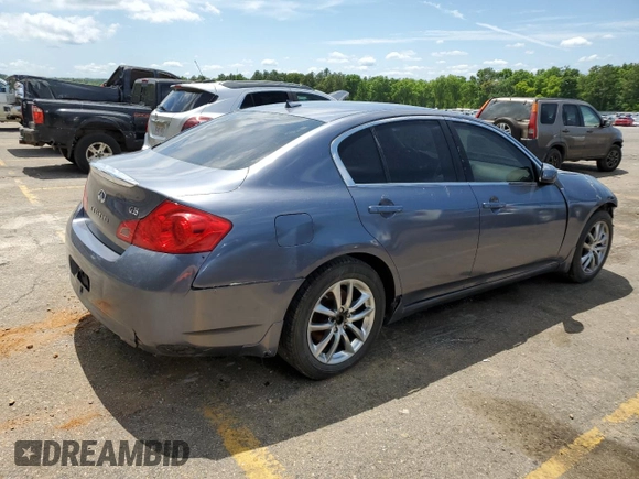 2008 Infiniti G35 with VIN JNKBV61E18M205983, listed as a Copart auction lot 51067304 with 124,945 mi miles and Clean Title. Bid and sale history available at DreamBid. Image 3.