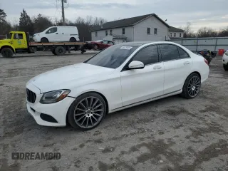 2015 Mercedes-Benz C-Class C 300 with VIN 55SWF4JB5FU081327, listed as a Copart auction lot 46838985 with 151,677 mi miles and Clean Title. Bid and sale history available at carsss.com. Image 1.