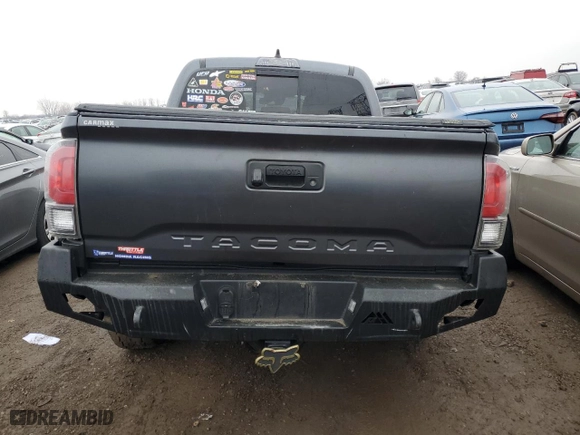 2021 Toyota Tacoma 4WD SR with VIN 3TMCZ5AN7MM376689, listed as a Copart auction lot 86500894 with 112,805 mi miles and Salvage Title. Bid and sale history available at carsss.com. Image 6.