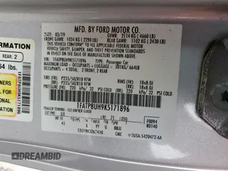 2019 Ford Mustang EcoBoost with VIN 1FATP8UH9K5171896, listed as a Copart auction lot 54945495 with 85,311 mi miles and Salvage title. Bid and sale history available at DreamBid. Image 13.