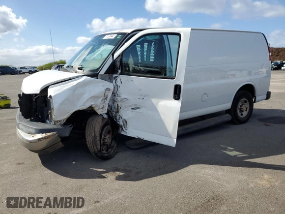 2019 Chevrolet Express Cargo Van with VIN 1GCWGAFG9K1241911, listed as a Copart auction lot 81139944 with 67,880 mi miles and Non Repairable. Bid and sale history available at carsss.com. Image 1.