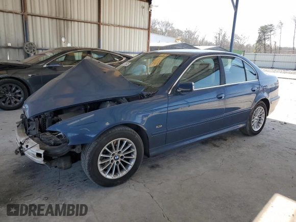 2001 BMW 5 Series 525iA with VIN WBADT43431GX20624, listed as a Copart auction lot 48222935 with 0 mi miles and Salvage Title. Bid and sale history available at carsss.com. Image 1.