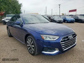 2021 Audi A4 Sedan Premium with VIN WAUABAF47MN005975, listed as a Copart auction lot 54615245 with 32,887 mi miles and Salvage Title. Bid and sale history available at carsss.com. Image 1.