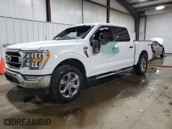 2022 Ford F-150 XL with VIN 1FTEW1EP9NFB19718, listed as a Copart auction lot 59297815 with 43,368 mi miles and Salvage title. Bid and sale history available at DreamBid. Image 1.