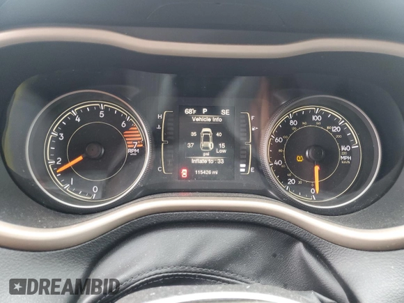 2017 Jeep Cherokee Latitude with VIN 1C4PJMCB0HW504122, listed as a Copart auction lot 55899025 with 115,426 mi miles and Salvage title. Bid and sale history available at DreamBid. Image 9.