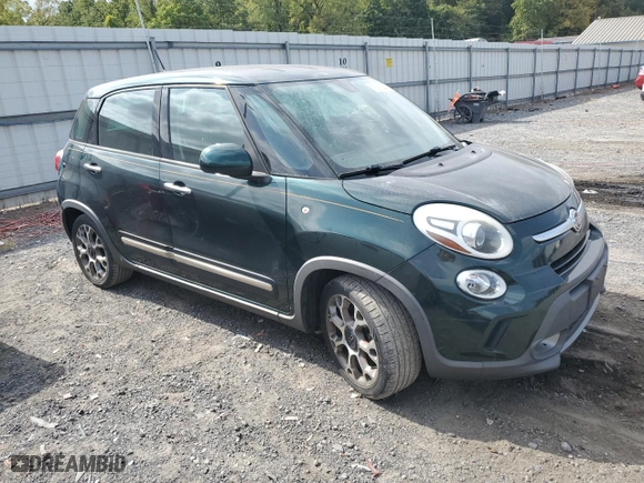 2014 FIAT 500L Trekking with VIN ZFBCFADH0EZ023382, listed as a Copart auction lot 70666344 with 126,097 mi miles and Salvage Title. Bid and sale history available at carsss.com. Image 4.