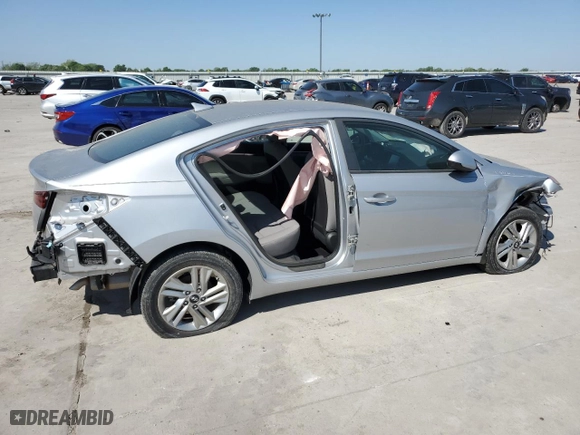 2020 Hyundai Elantra Value Edition with VIN KMHD84LFXLU056571, listed as a Copart auction lot 53088595 with 0 mi miles and Salvage Title. Bid and sale history available at carsss.com. Image 3.
