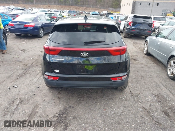 2017 Kia Sportage LX with VIN KNDPMCAC8H7186497, listed as a IAAI auction lot 41879470 with 147,190 mi miles and . Bid and sale history available at carsss.com. Image 16.