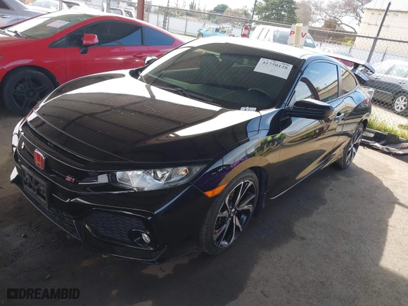 2018 Honda Civic Si Coupe with VIN 2HGFC3A52JH757204, listed as a IAAI auction lot 41750128 with 40,686 mi miles. Bid and sale history available at carsss.com. Image 18.