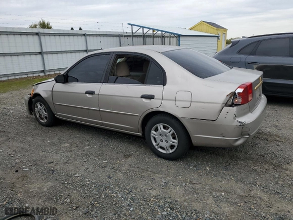 2001 Honda Civic LX with VIN 2HGES165X1H574757, listed as a Copart auction lot 49645235 with 187,215 mi miles and Salvage Title. Bid and sale history available at carsss.com. Image 2.