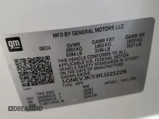 2024 Chevrolet Traverse AWD Z71 with VIN 1GNEVJKS3RJ221229, listed as a Copart auction lot 50611415 with 0 mi miles and Salvage Title. Bid and sale history available at carsss.com. Image 15.